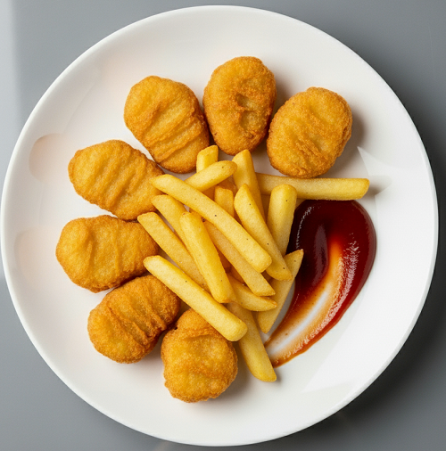 10 Pcs Chicken Nuggets & Chips 