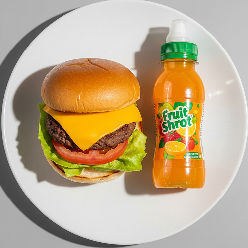 Kids Chicken Burger & Chips 